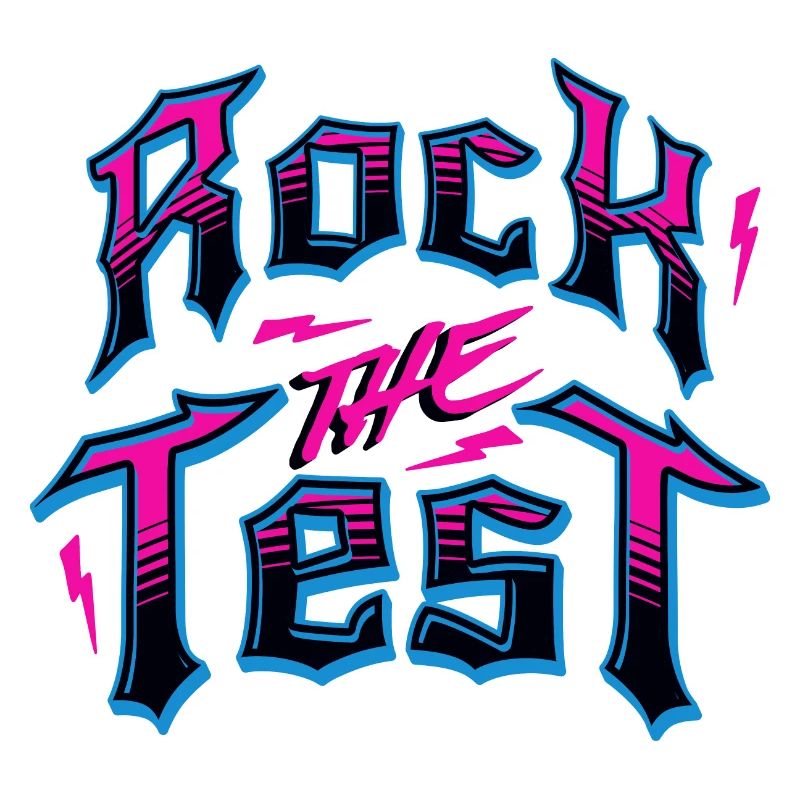 Test Day Rock The Test Funny Teacher Testing Day