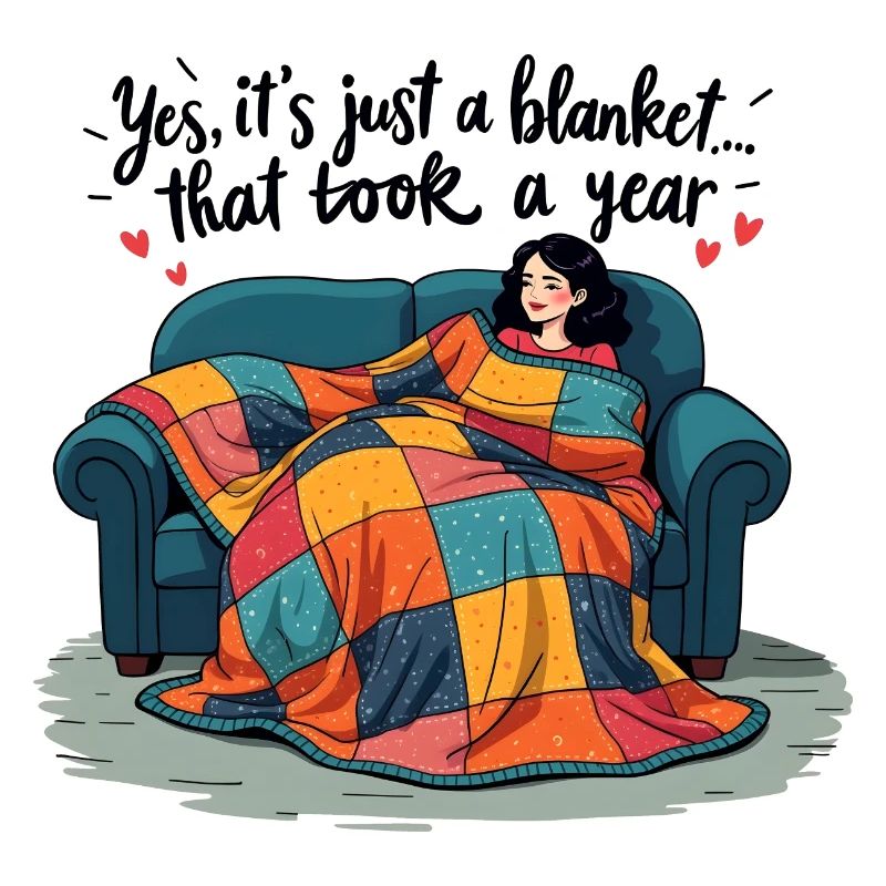 Quilten Nähen - Selbstgenähte Decke