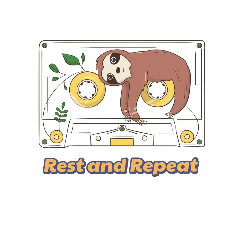 Sloth with cassette rest and repeat