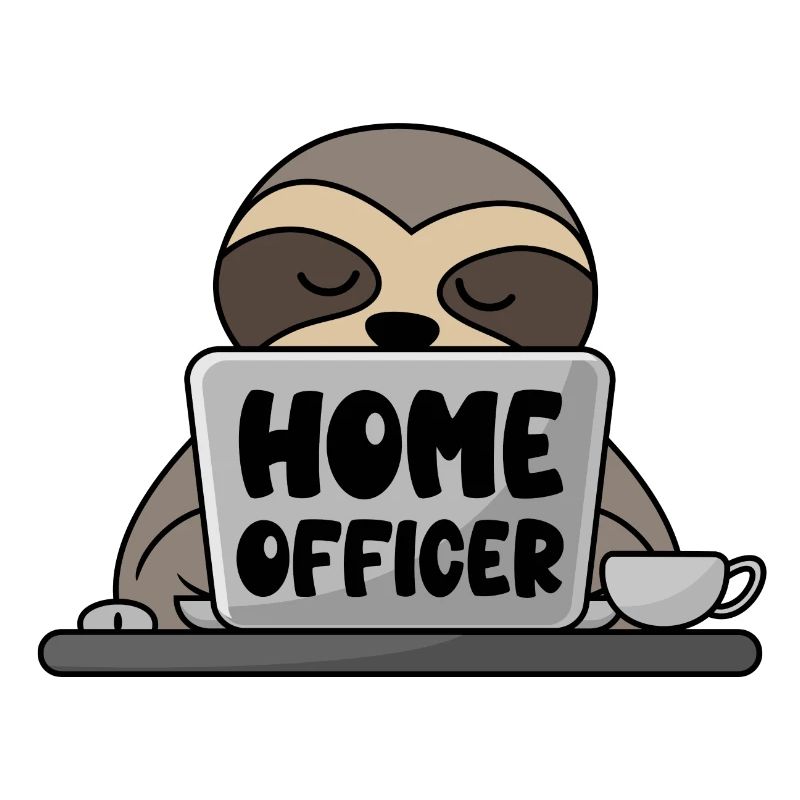 Home Officer Sloth Computer Home Office