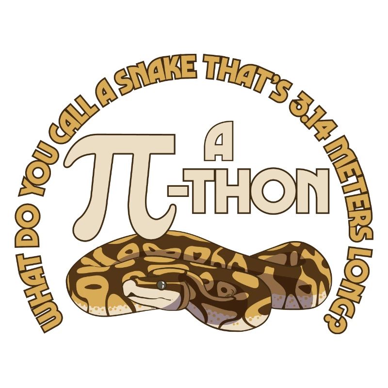 Math Pun Pi-thon Funny Snake Mathematics Meme