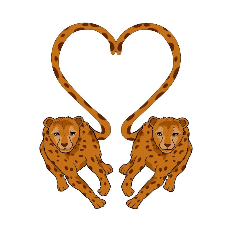 Gepard Paar Valentinstag