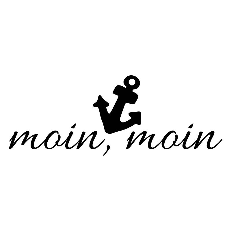wunderschöner anker mit moin, moin