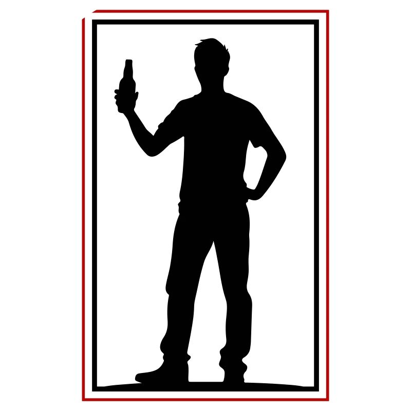 Drinking Bier Silhouette