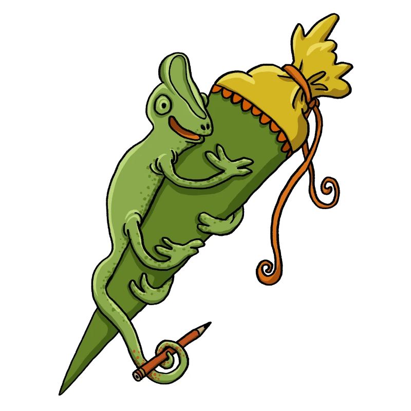 Cône d’école caméléon