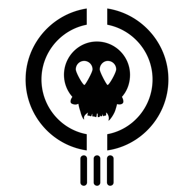 crâne puissance étrangère/ alien power skull (1c)