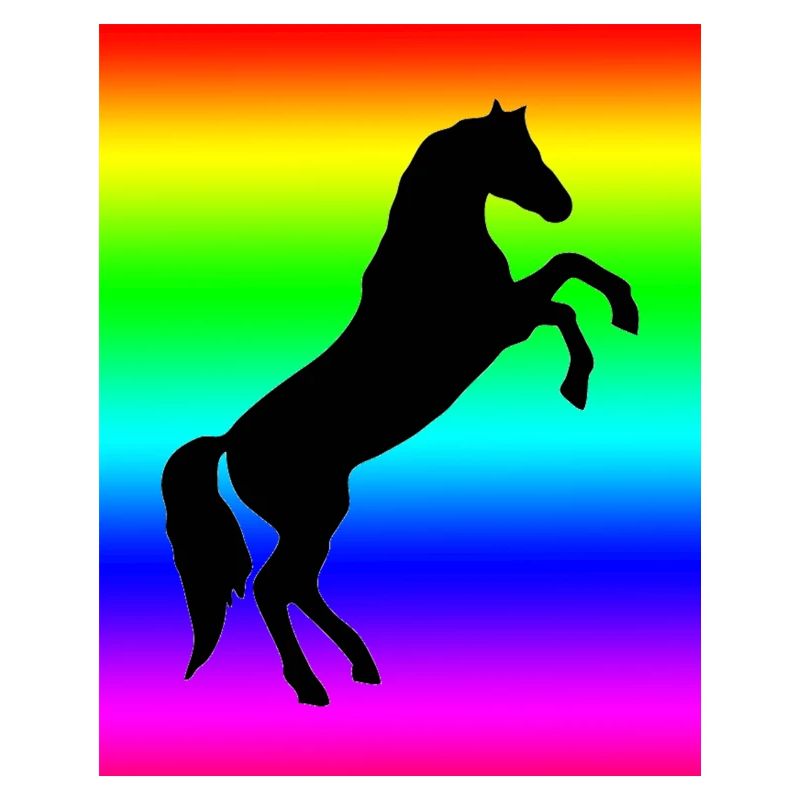 Regenbogen Pferd