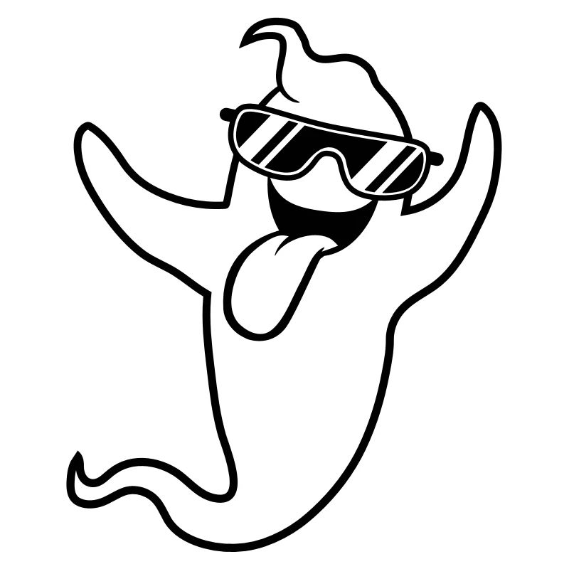 cool sunglasses grimace ghost ghost laugh