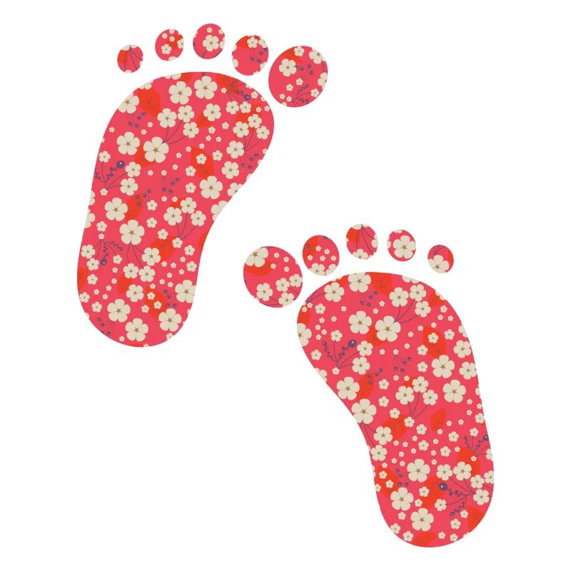 red liberty footprints