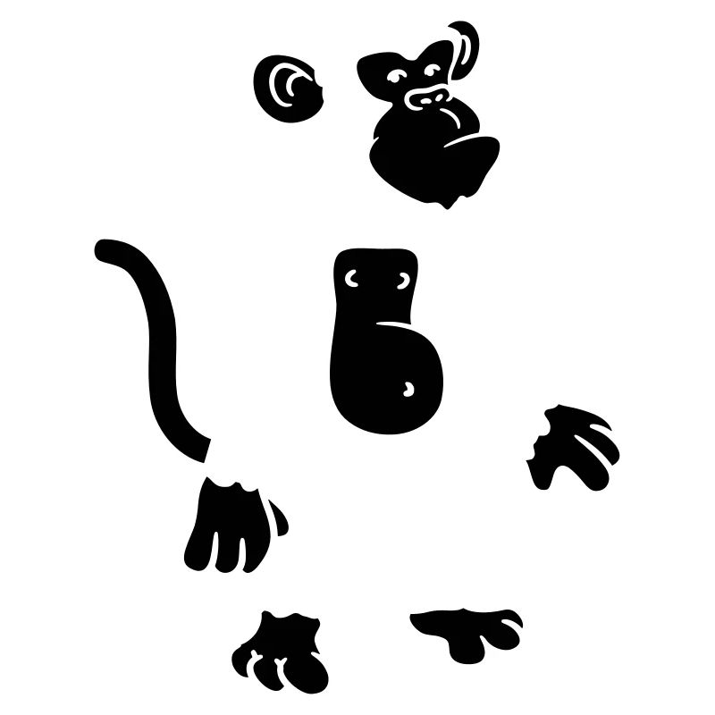 Conception de singe cool