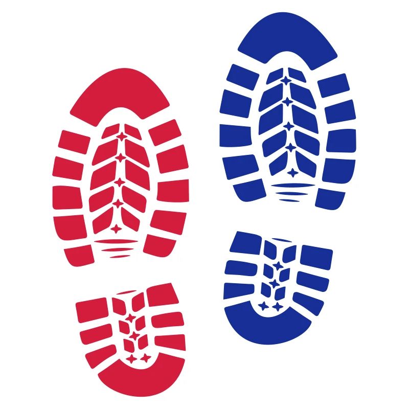 Fußabdruck Stiefel Wanderschuhe 2c