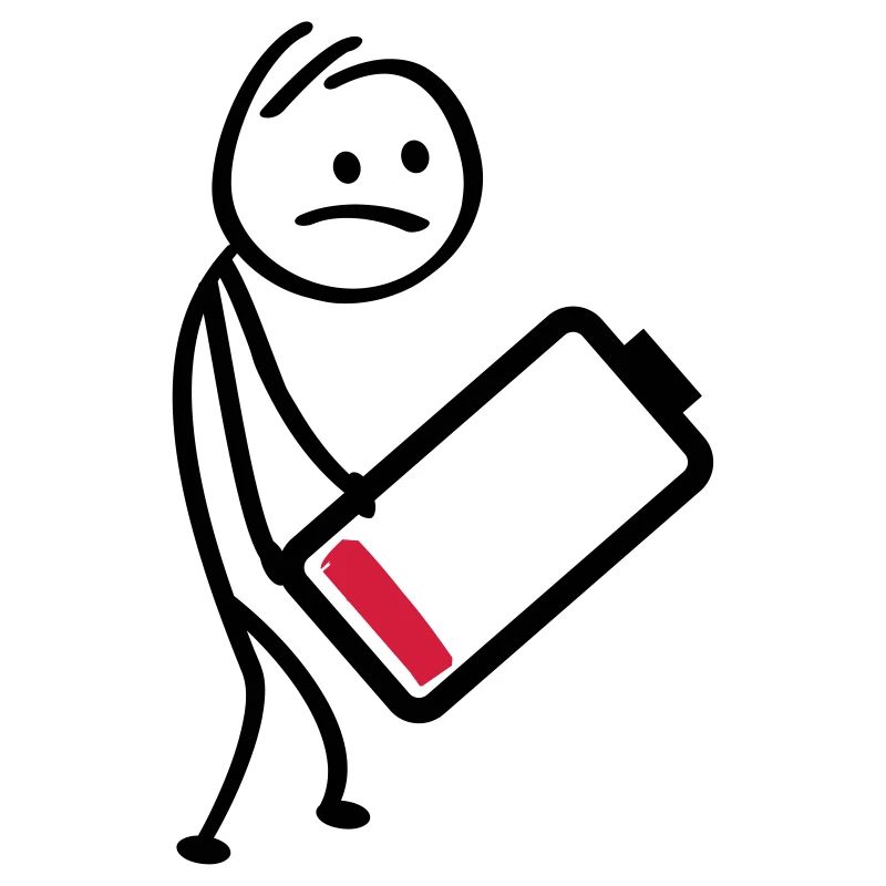 Battery charger. Rechargeable battery, low level