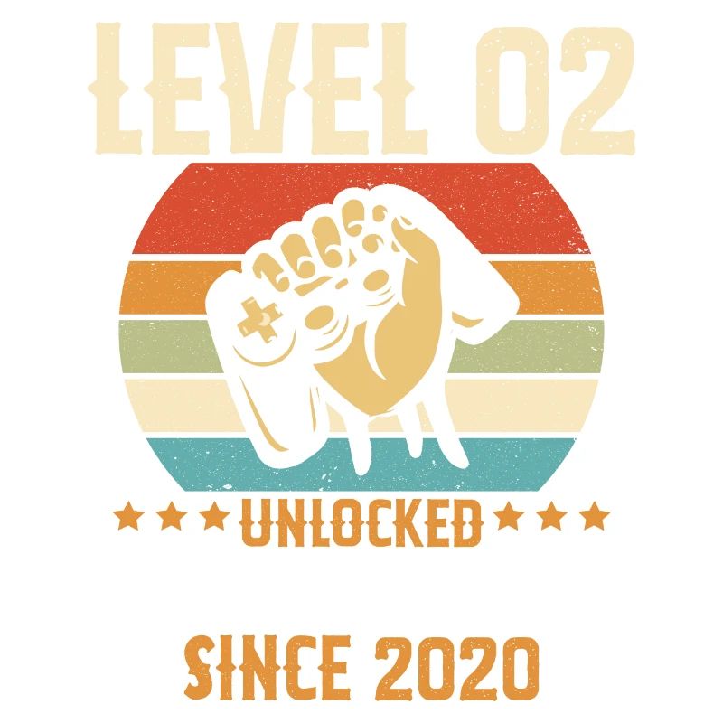 Level 02 Year Unlocked Gaming Birthday Gift