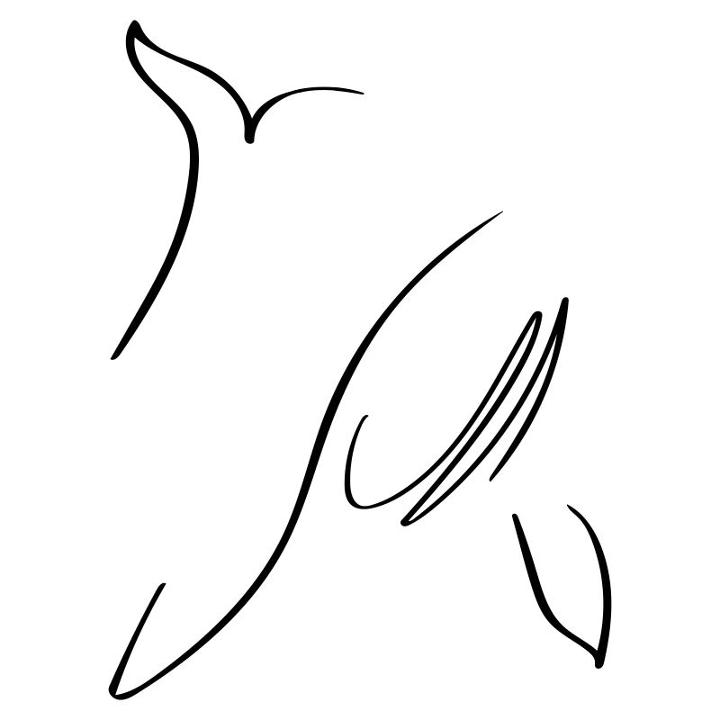 Wal Line Art - Minimalistisch