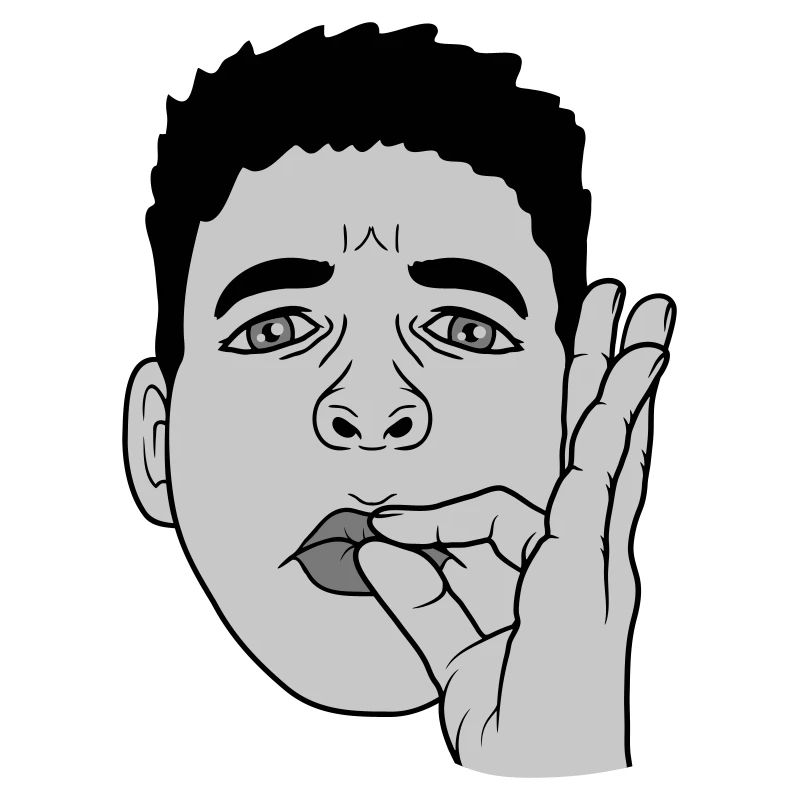 Bouche baiser main geste visage