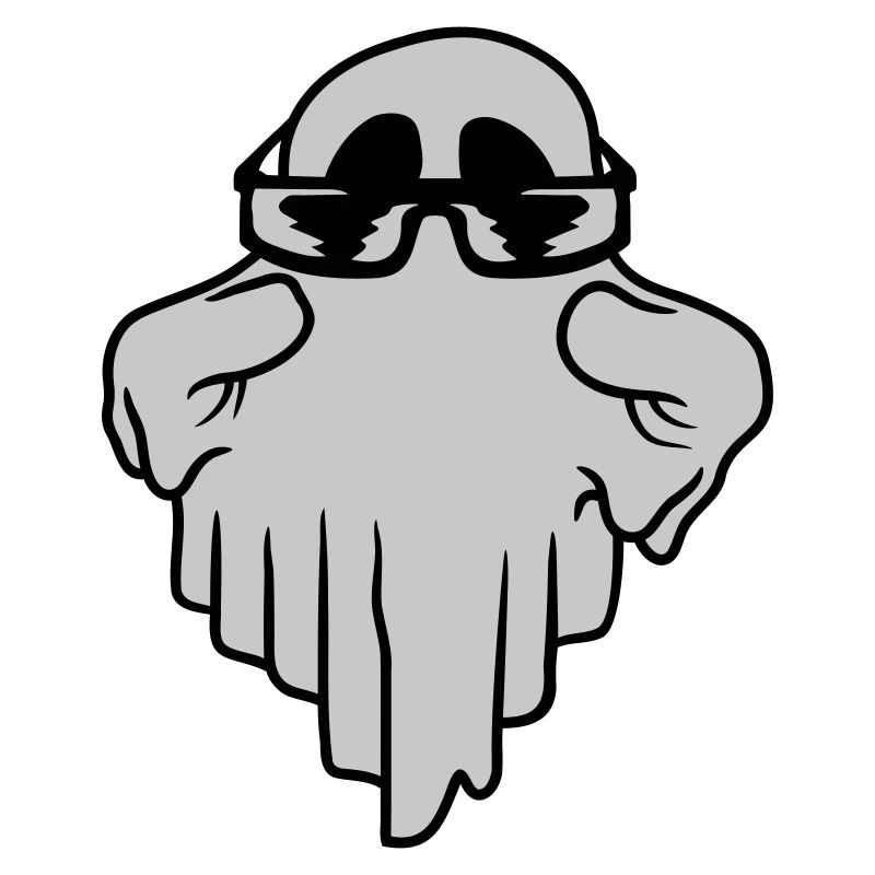 Sunglasses Ghost Comic Halloween