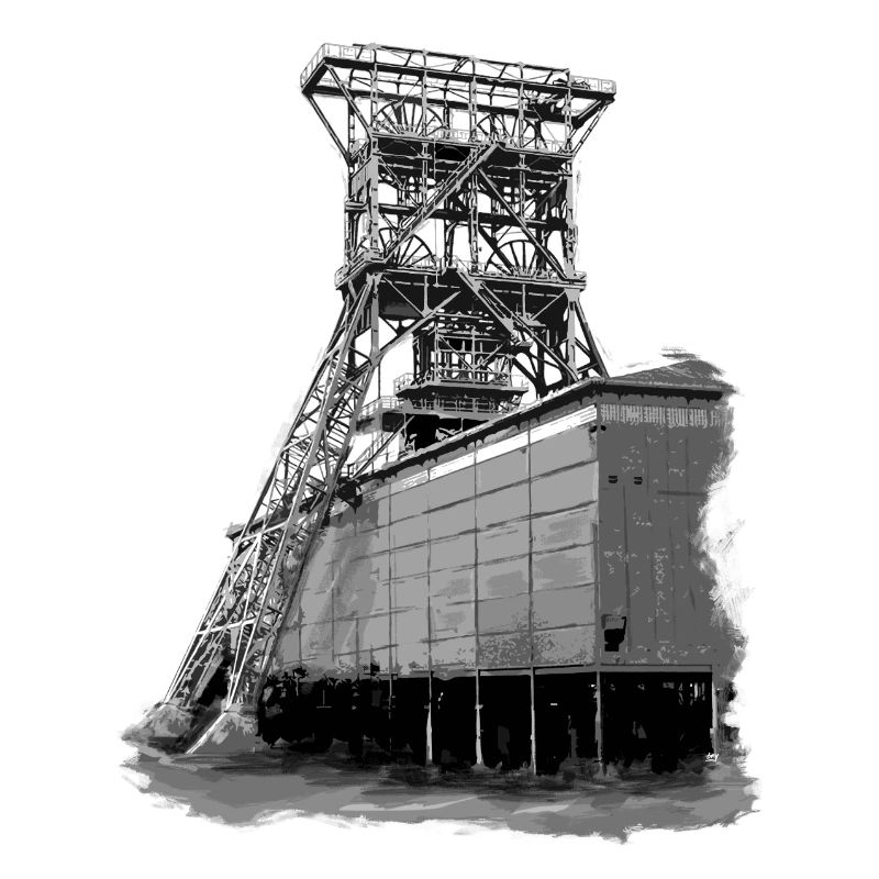 Puits de consolidation de la mine de Gelsenkirchen 9