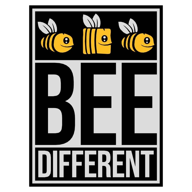 bee different Spruch Zitat