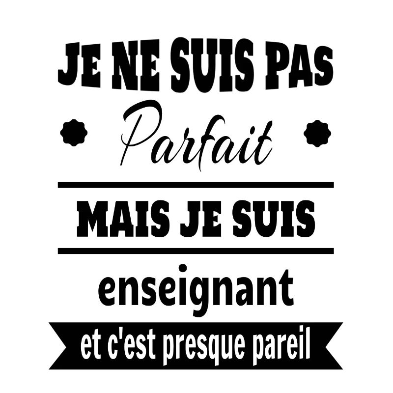 Pas parfait mais enseignant prof humour