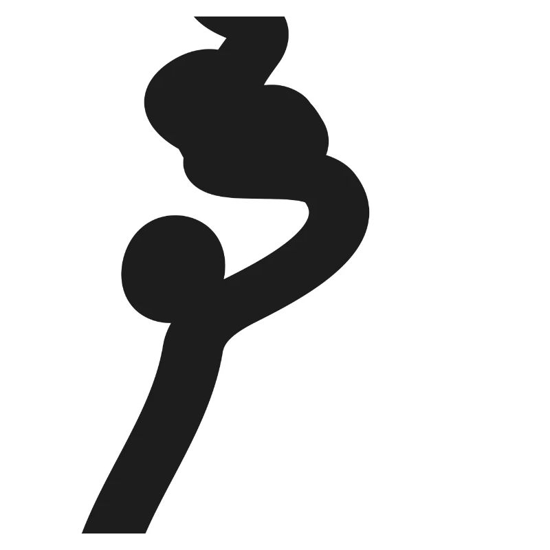 Lignes Zigzag Forme Emblème Silhouette Abstrait