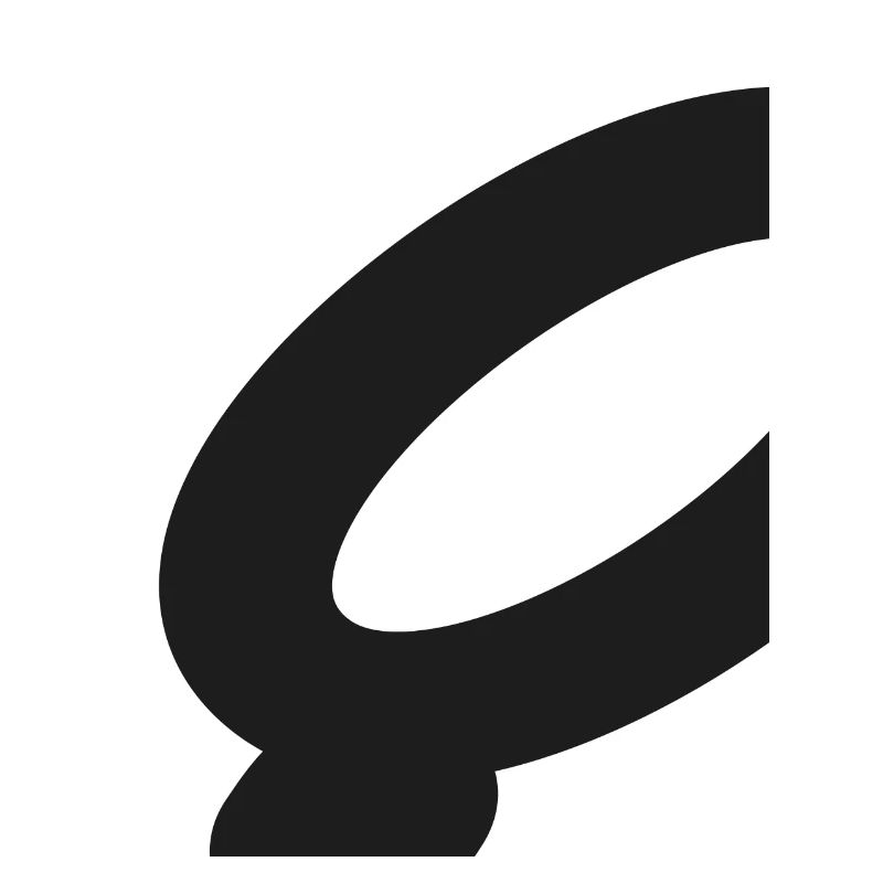 Ring Abstract Symbol Character Circle Q Shape Line