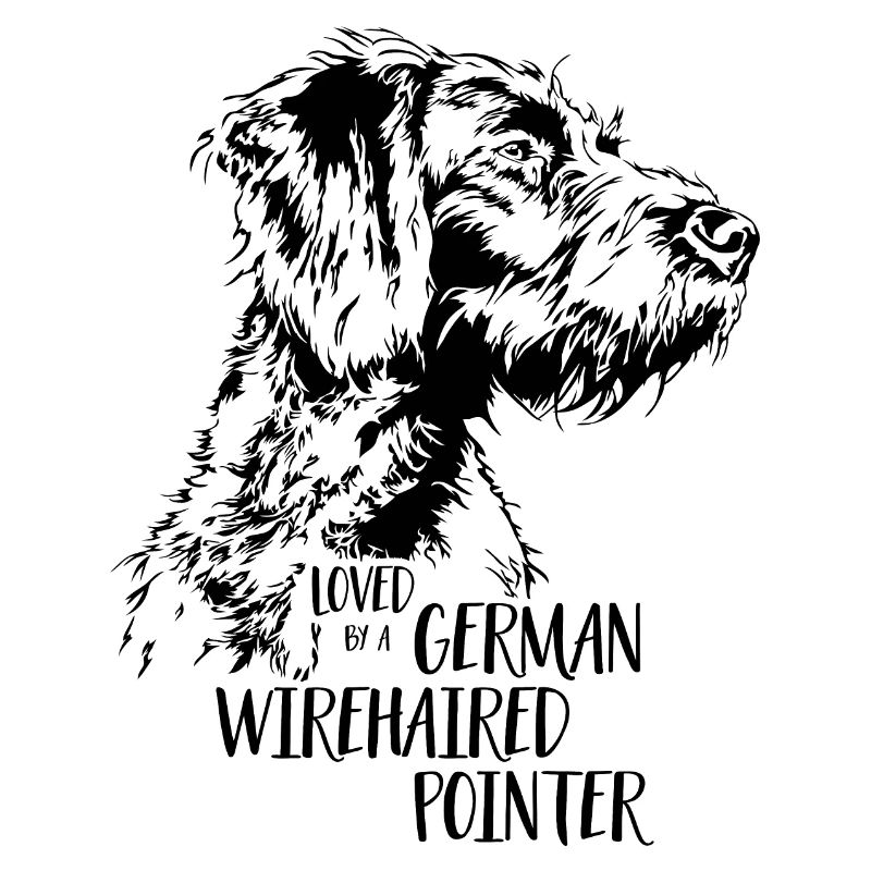 Loved by a German Wirehaired Pointer Hundespruch
