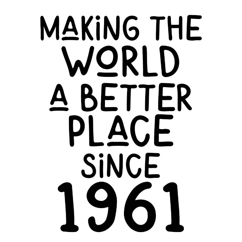 Making the World a better place since 1961