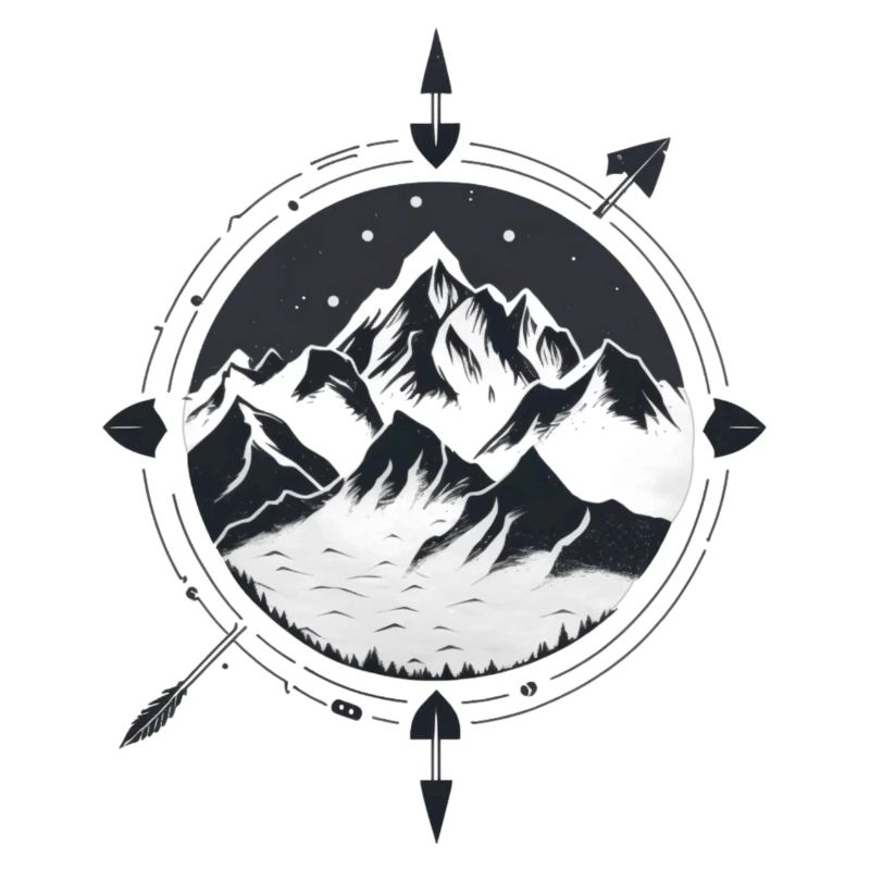 Mountain compass for hikers