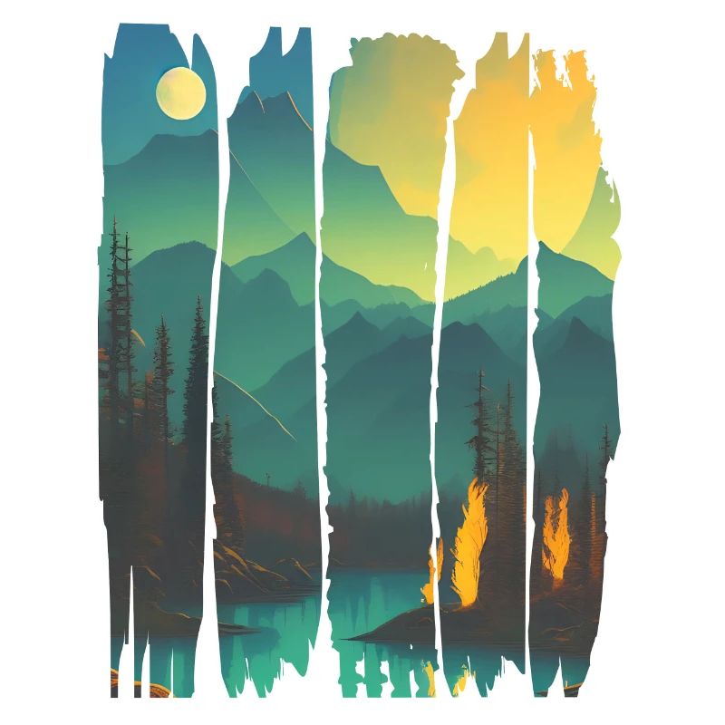 Landscape Campfire Forest
