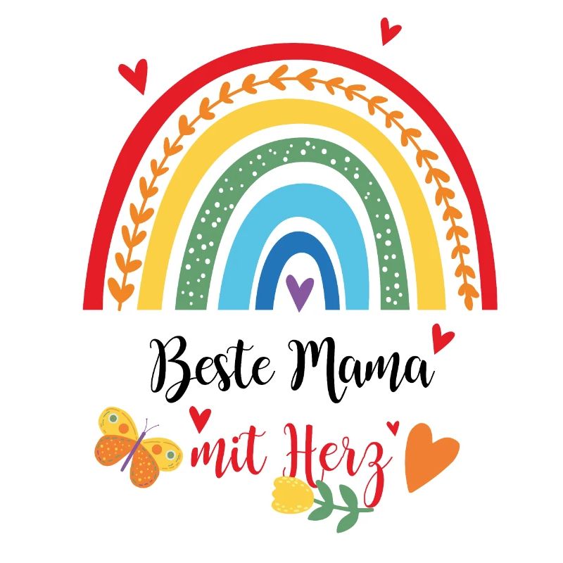 Bester Mama mit Herz Geschenk Muttertag