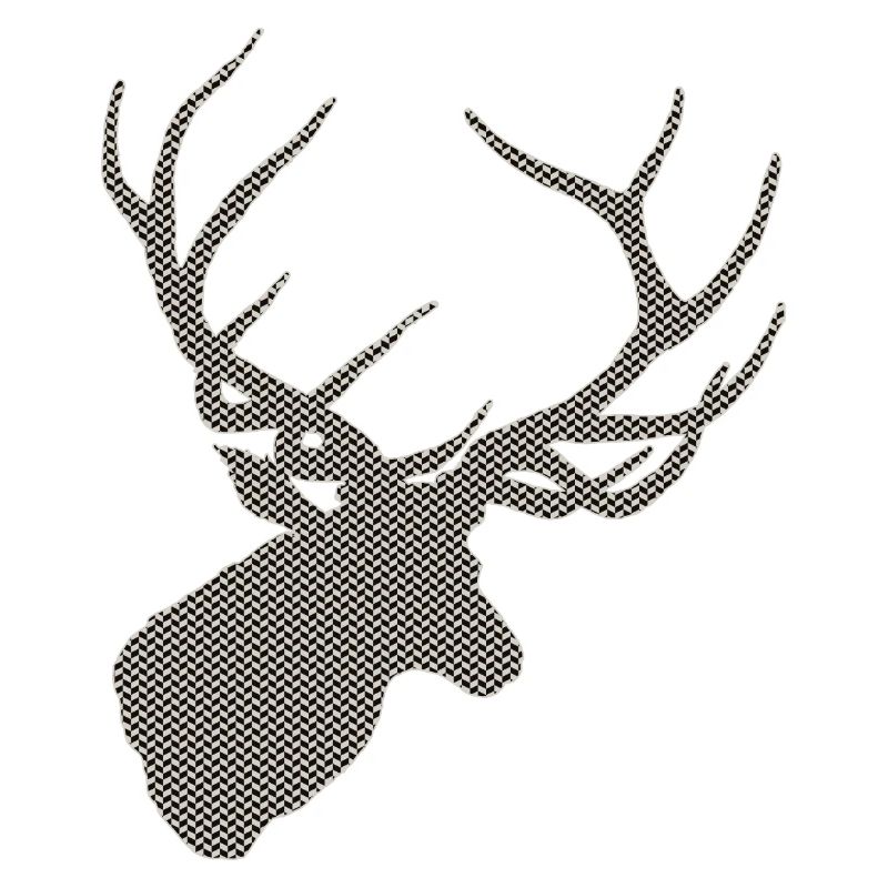 Deer with pattern