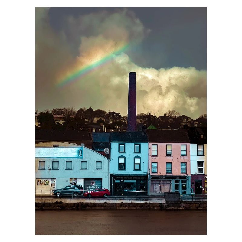 Cork City: Ein Regenbogen über Patrick's Quay