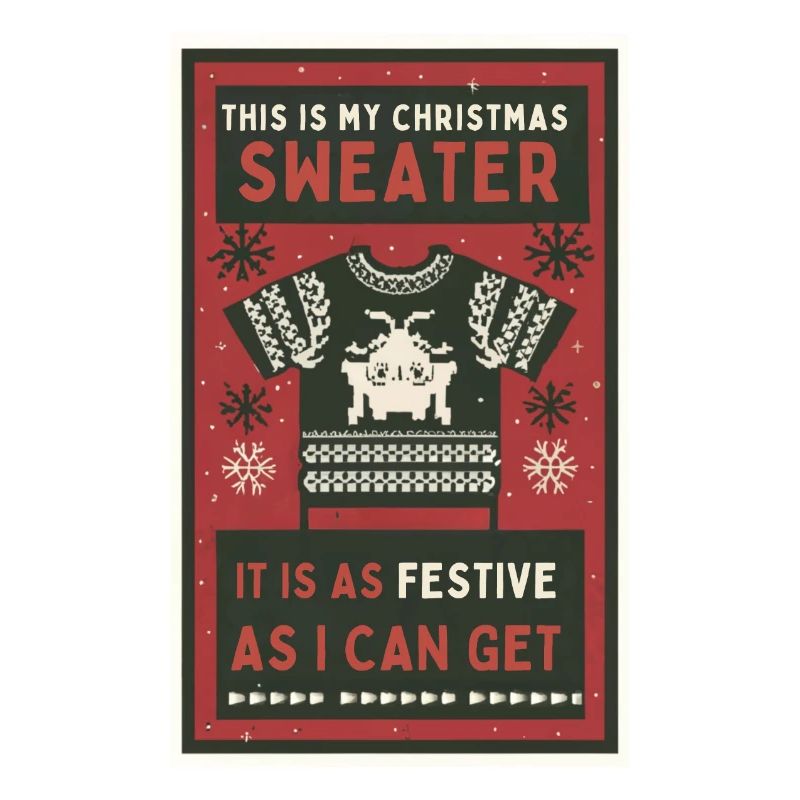 Das ist mein Weihnachtspullover.