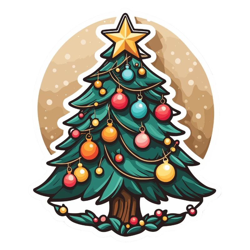 Arbre de Noël Dessin Noël