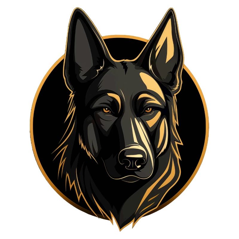 German Shepherd Deutscher Schäferhund Logo