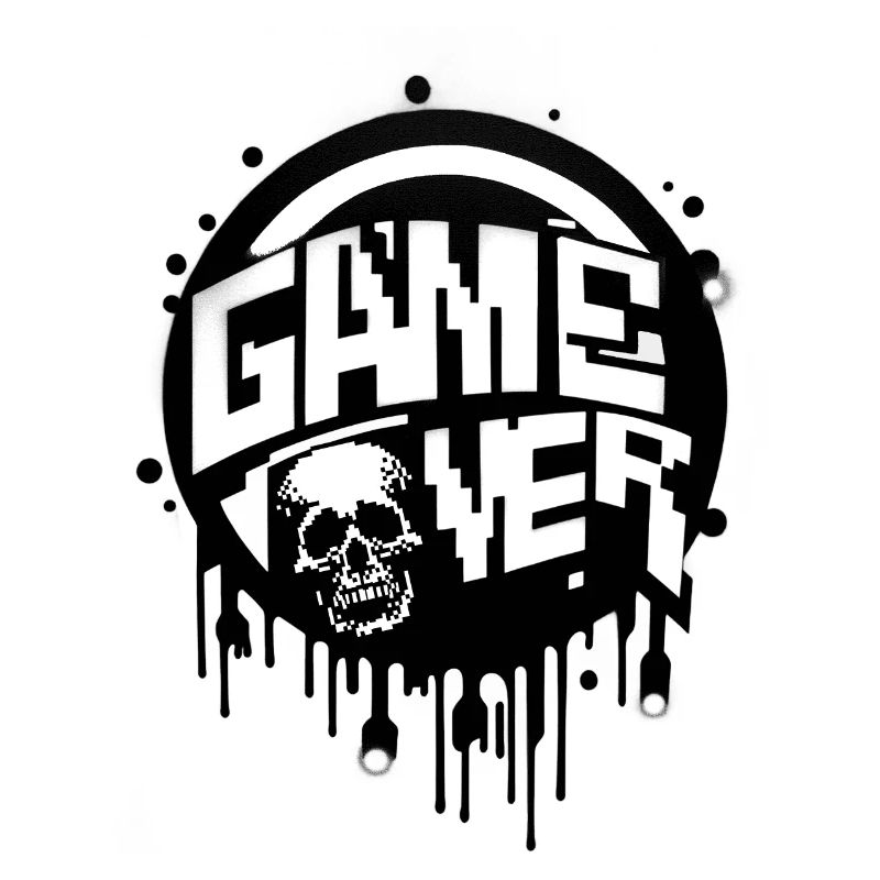 Game Over Gamer Player Video Game Console