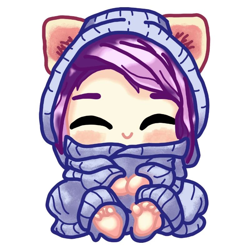 Bequemes Chibi-Mädchen