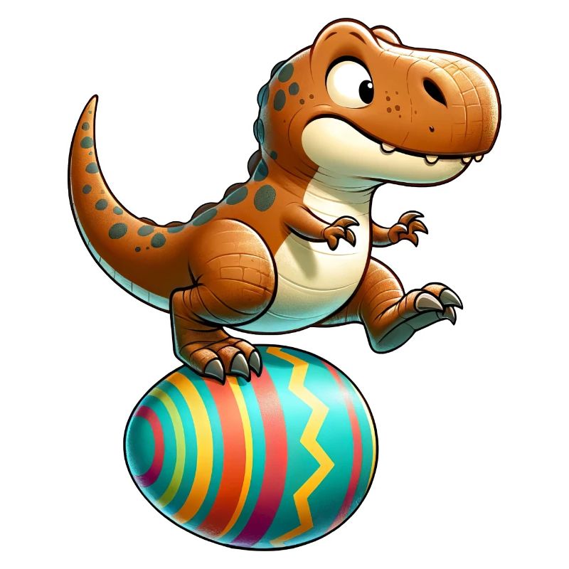 Danse T-Rex, coquille d’œuf de Pâques Fun