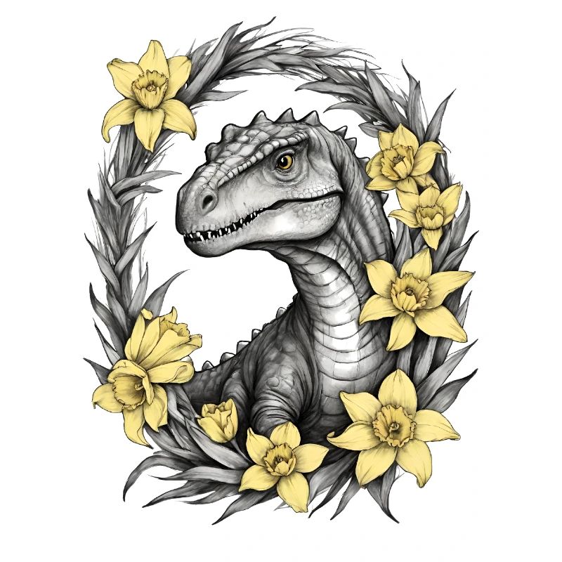Trex Dinosaur Daffodils