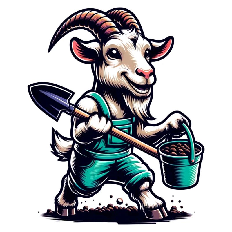 Goat Gardening Funny Design