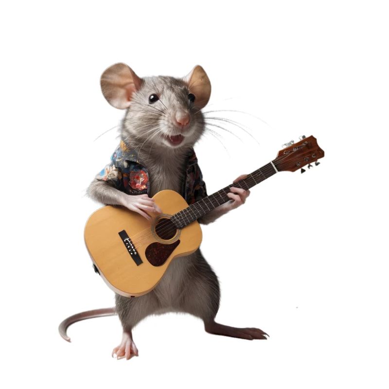 Rat Mouse Guitar