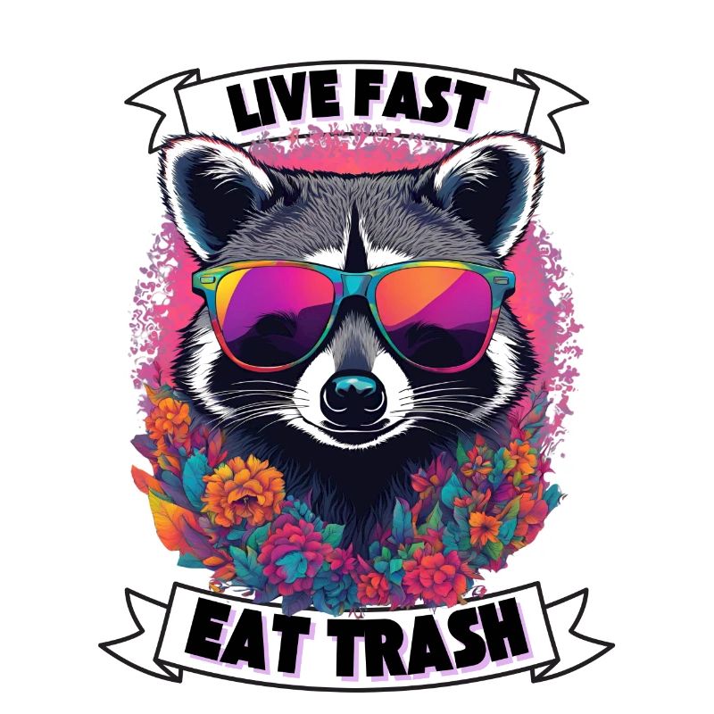 Waschbär Eat Trash Geschenkidee