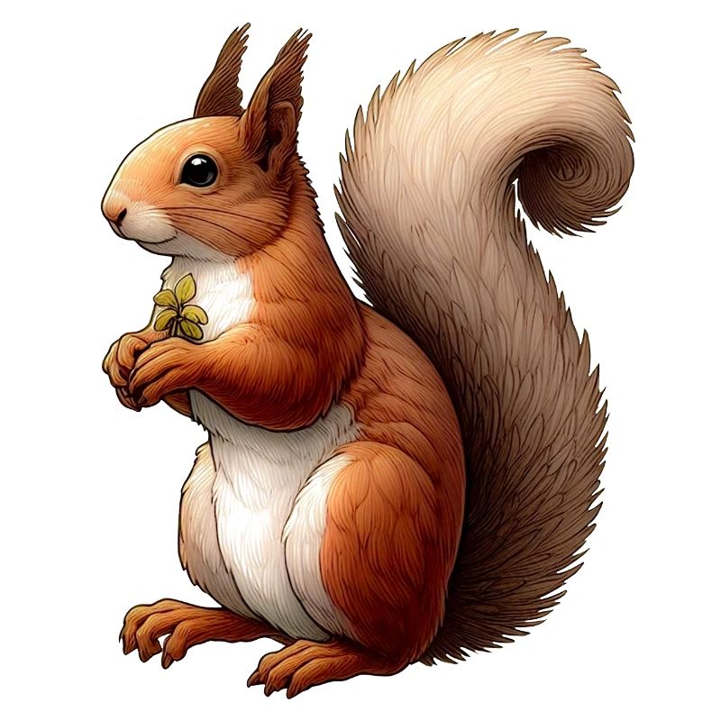 Süßes rotes Eichhörnchen - Kleiner Rotschopf