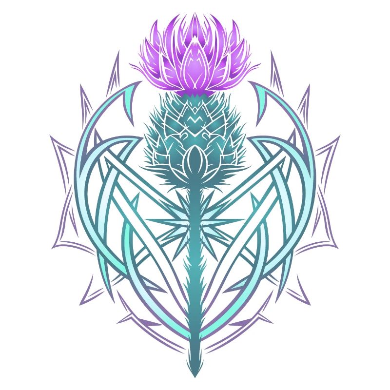 Thistle Shield Celtic Knots Thistle Lover