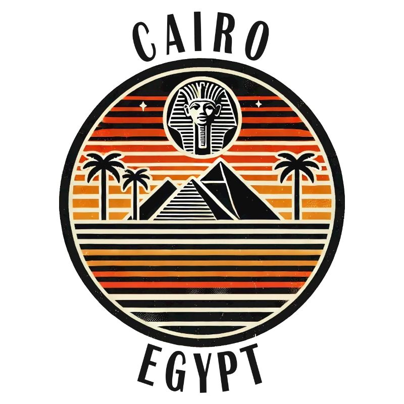 Conception de la pyramide du Caire en Égypte