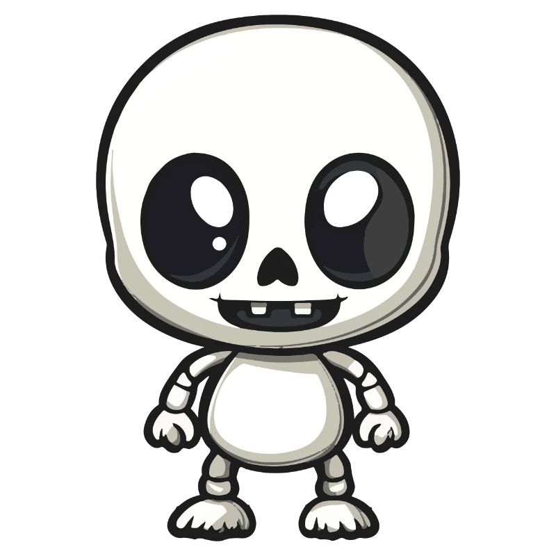 Zombie Halloween Skeleton Comic