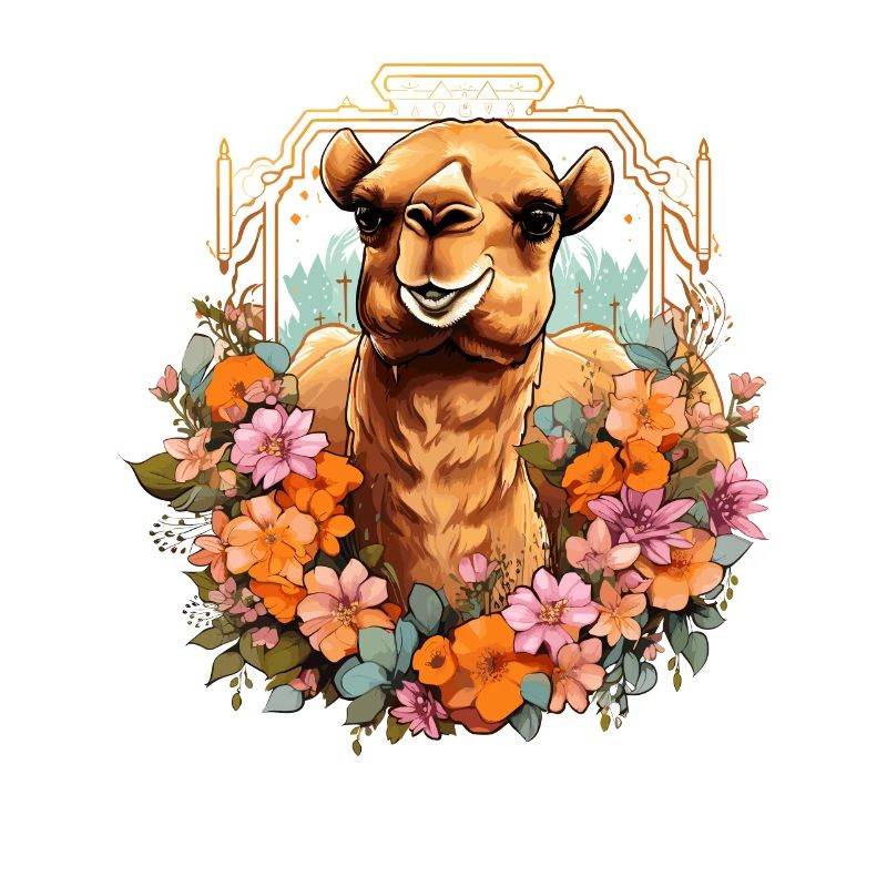 Kamel Kamelkopf Blumen