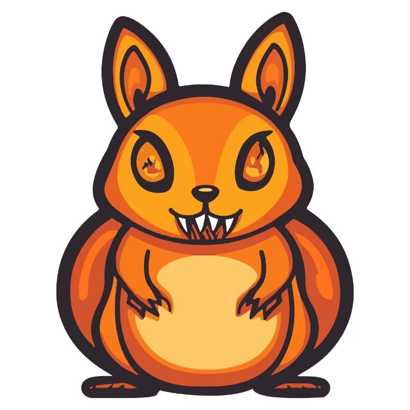 Eichhörnchen Halloween Comic Lustig
