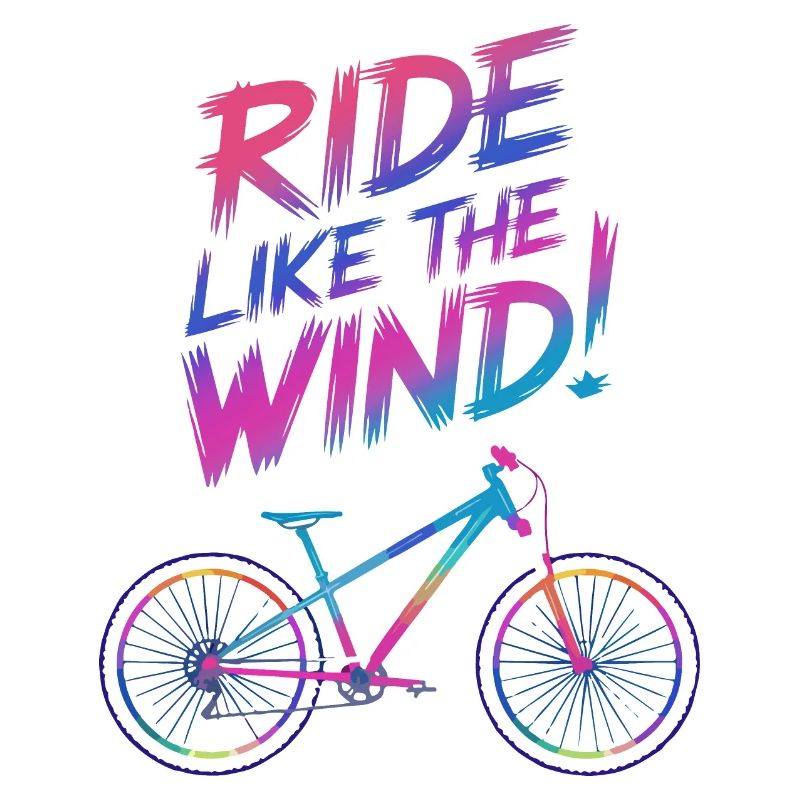 Vibrant Windsurf Bicycle Illustration
