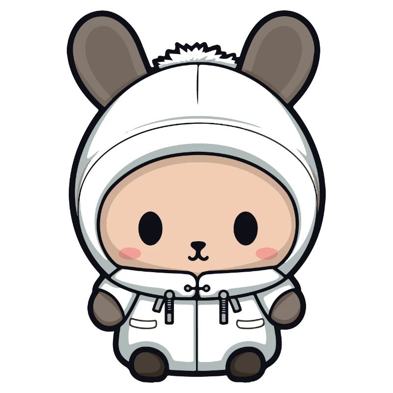 Lapin Hiver Bande Dessinée Mignon